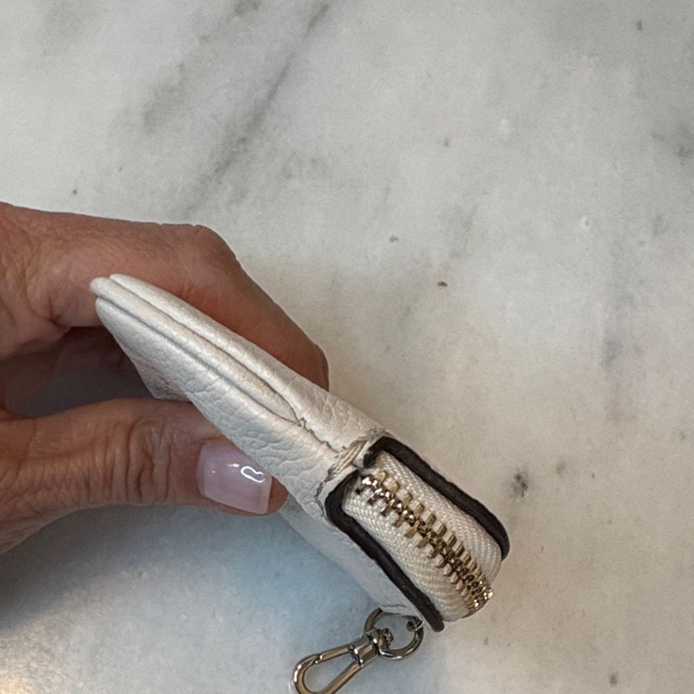 Kate Spade Change Coin Purse Pebbled Leather Key Chain Coin Purse - Picture 8 of 13